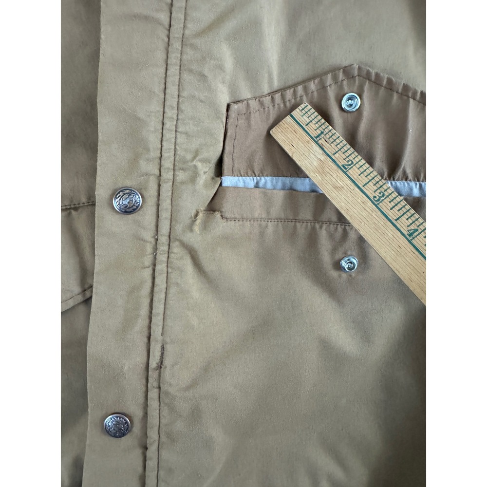 Jansport Gore Tex Hooded Jacket Tan Brown Mens Size Small Made in USA - Picture 16 of 16